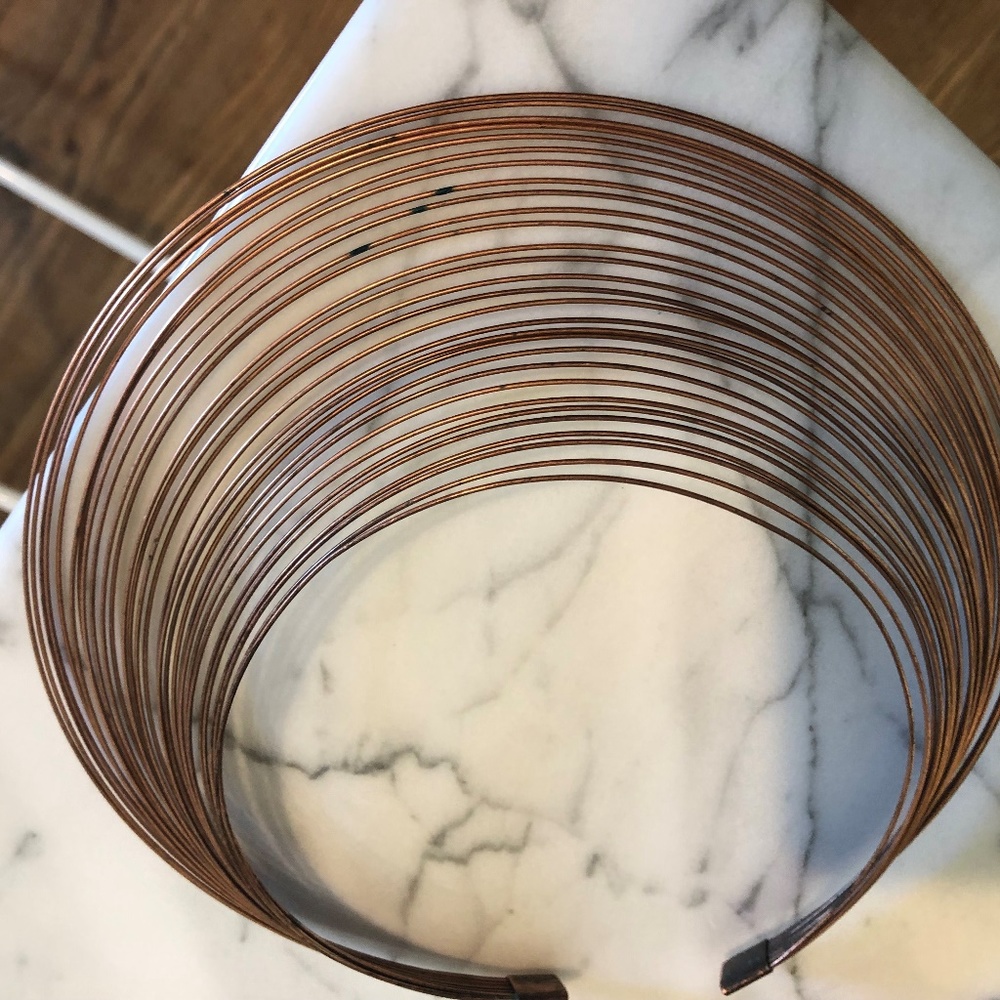 Copper strand necklace